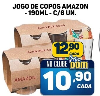 Dom Atacadista JOGO DE COPOS AMAZON - 190ML - C/6 UN. oferta