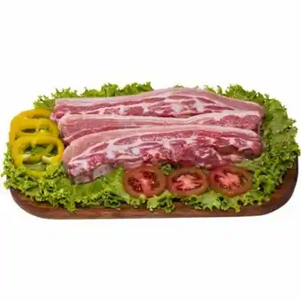 Costela suína com pele açougue