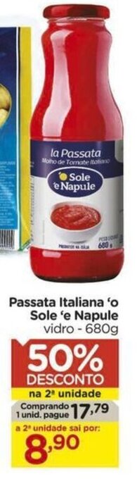 Carrefour Passata Italiana 'o Sole 'e Napule vidro - 680g oferta