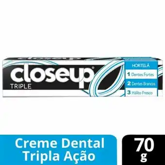 Creme dental close up triple hortelã 70g