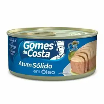 Atum sólido gomes da costa em óleo lata 170g