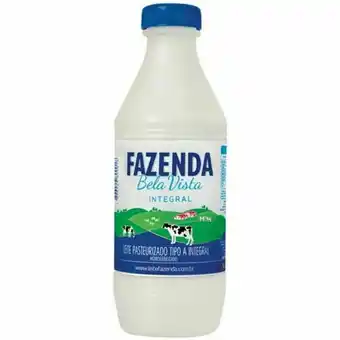 Leite pasteurizado fazenda bela vista tipo a integral 1l