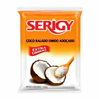 Coco ralado serigy extra úmido 100g