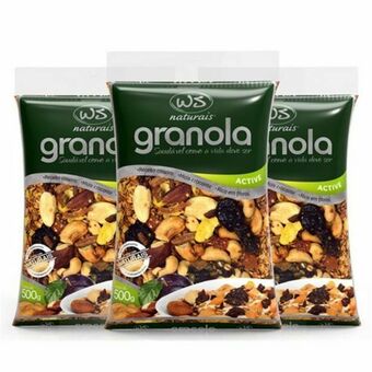 Granola natural ws active embalagem 500g
