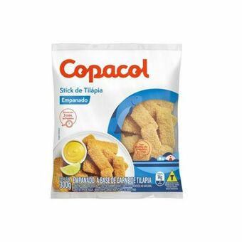 Tirinhas sticks de tilápia empanado congelado 300g
