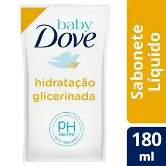 Sabonete líquido baby dove hidratação glicerinada refil 180ml