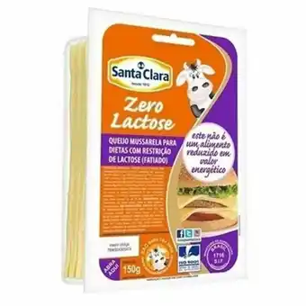 Queijo mussarela santa clara zero lactose 150g