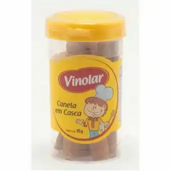 Especiarias vinolar canela em casca 15g