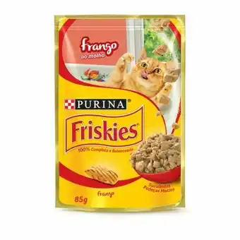 Super Apolo Alimento para gatos friskies frango ao molho 85g oferta