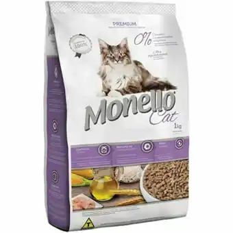 Ração para gatos monello premium embalagem 500g