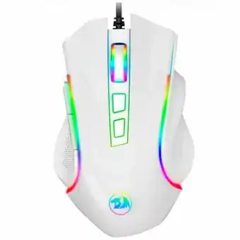 Mouse gamer griffin rgb 7.200dpi m607w branco