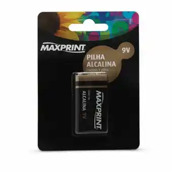Pilha alcalina 9v 756396 maxprint