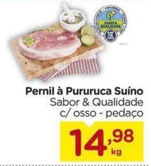 Carrefour Pernil à Pururuca Suíno Sabor & Qualidade c/osso - pedaço oferta