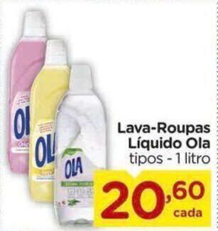 Carrefour Lava-Roupas Líquido Ola tipos - 1 litro oferta