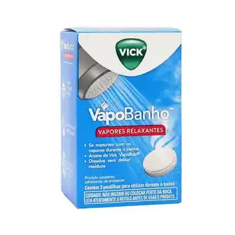 Vick vapo banho relaxantes com 3 pastilhas