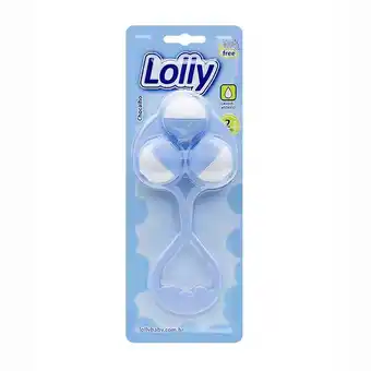 Chocalho lolly tip azul 7230