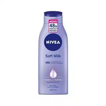 Drogaria Santa Marta Loção hidratante nivea milk soft p.seca 400ml oferta