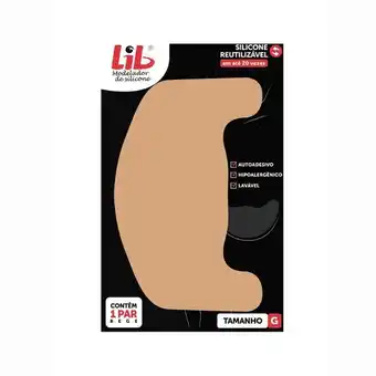 Lib modela seios silicone bege t: g