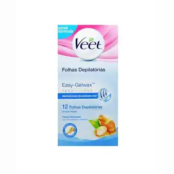 Folha depilatória corporal fria veet pele delicada com 12 unidades