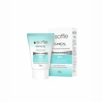 Drogaria Santa Marta Desodorante soffie clinical feminino clean fresh 60g oferta