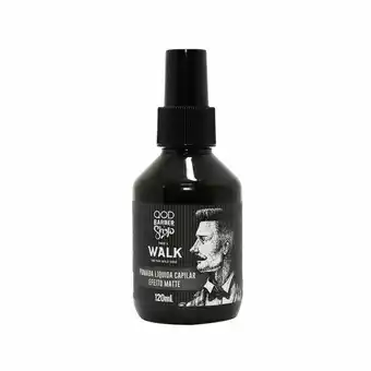 Drogaria Santa Marta Pomada capilar líquida qod barber shop walk efeito matte média fixação de 120ml oferta
