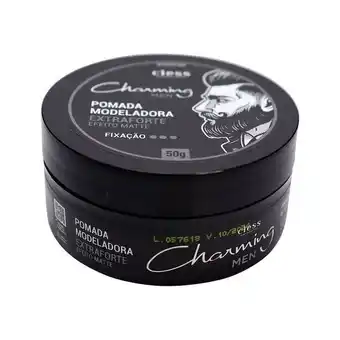 Pomada capilar charming model e.forte efeito seco 50g