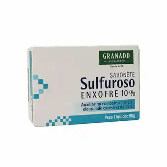 Sabonete em barra granado sulfuroso enxofre 10% com 90g