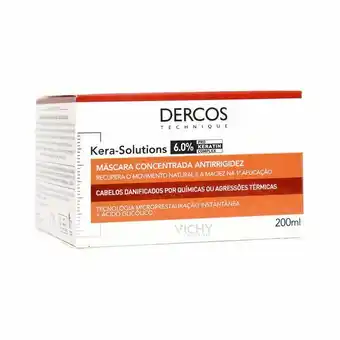 Máscara capilar vichy dercos kera solutions concentrada antirrigidez de 200ml