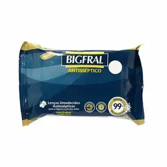 Drogaria Santa Marta Lenços umedecidos antissépticos bigfral com 20 unidades oferta