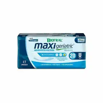 Absorvente biofral maxi geriatric unissex c/20