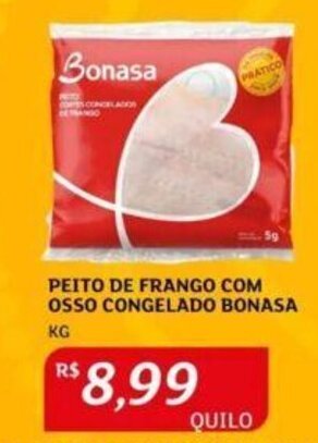 Assaí Atacadista PEITO DE FRANGO COM OSSO CONGELADO BONASA KG oferta