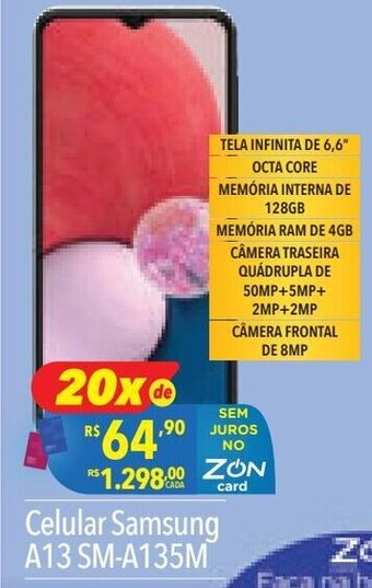 Supermercados Condor Celular Samsung A13 SM-A135M oferta