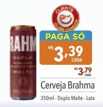 Supermercados Condor Cerveja Brahma 350ml-Duplo Malte - Lata oferta