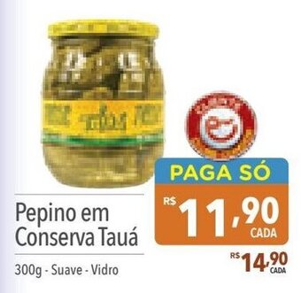Supermercados Condor Pepino em Conserva Tauá 300g -Suave - Vidro oferta