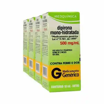 Drogaria Santa Marta Dipirona mono gotas 10ml mdq genérico- oferta especial com 4 unidades oferta