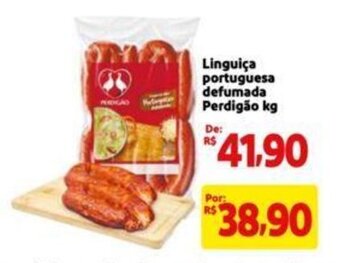 Extra Supermercado Linguiça portuguesa defumada Perdigão kg oferta