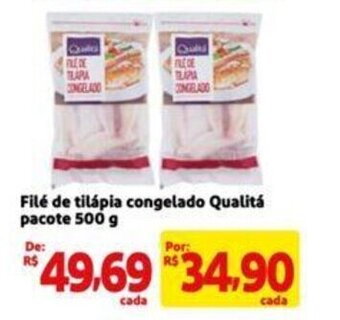 Extra Supermercado Filé de tilápia congelado Qualitá pacote 500 g oferta