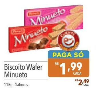Supermercados Condor Biscoito Wafer Minueto 115g - Sabores oferta