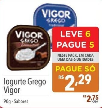 logurte Grego Vigor 90g - Sabores