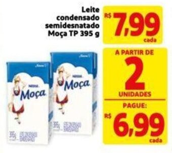 Extra Supermercado Leite condensado semidesnatado Moça TP 395 g oferta