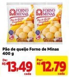Extra Supermercado Pão de queijo Forno de Minas 400 g oferta
