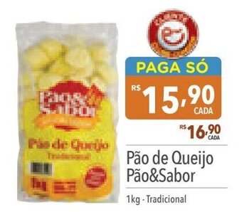 Supermercados Condor Pão de Queijo Pão&Sabor 1kg - Tradicional oferta