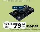 Fogao cooktop consul 5b cd075aeuna