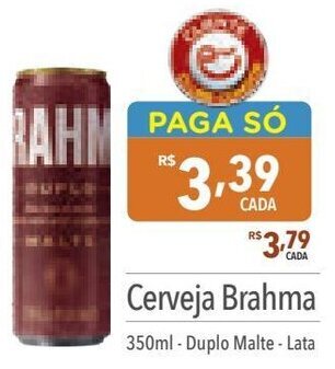 Supermercados Condor Cerveja Brahma 350ml Duplo Malte - Lata oferta