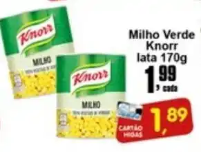 Higa's Supermercado Milho Verde Knorr 170g oferta