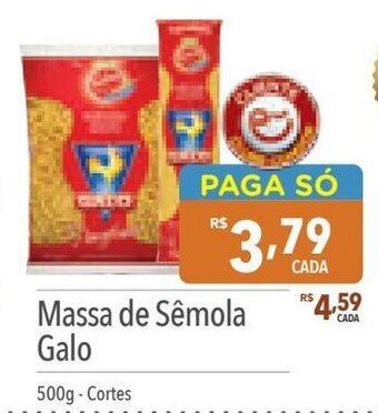 Supermercados Condor Massa de Sêmola Galo 500g - Cortes oferta