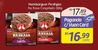 Fort Atacadista Hambúrguer Perdigão Na Brasa Congelado 300g oferta