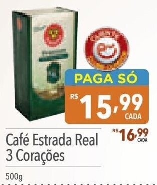 Supermercados Condor Café Estrada Real 3 Corações 500g oferta
