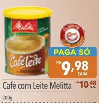 Supermercados Condor Café com Leite Melitta 200g oferta