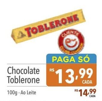 Supermercados Condor Chocolate Toblerone 100g - Ao Leite oferta